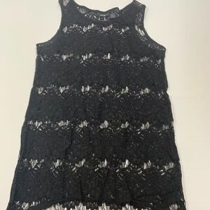 Apt 9 Black Lace Swim Cover Up
